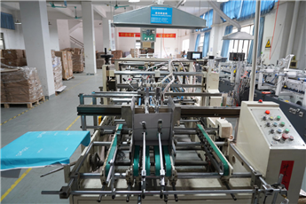 Automatic box gluing machine